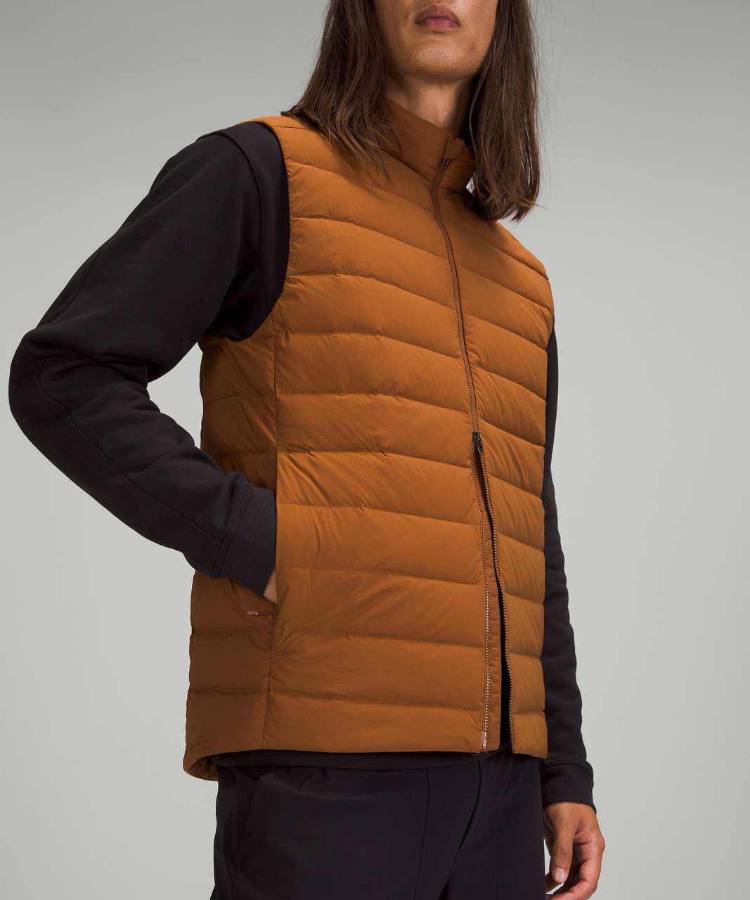 Lululemon Navigation Stretch Down Vest - Copper Brown