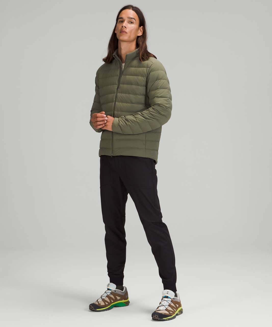 Lululemon Navigation Stretch Down Jacket - Medium Olive