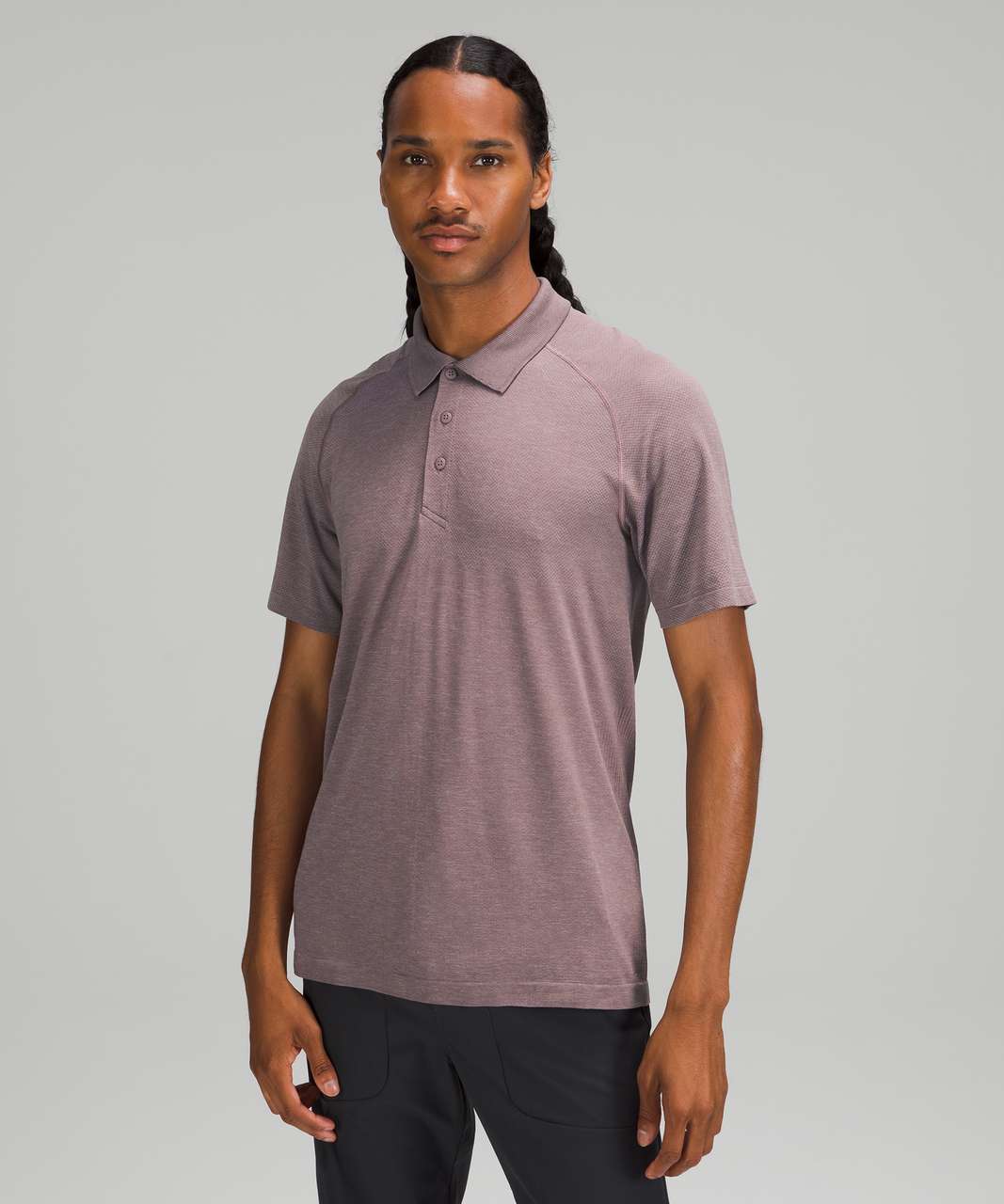 Lululemon Metal Vent Tech Polo Shirt 2.0 - Rhino Grey / Dusky