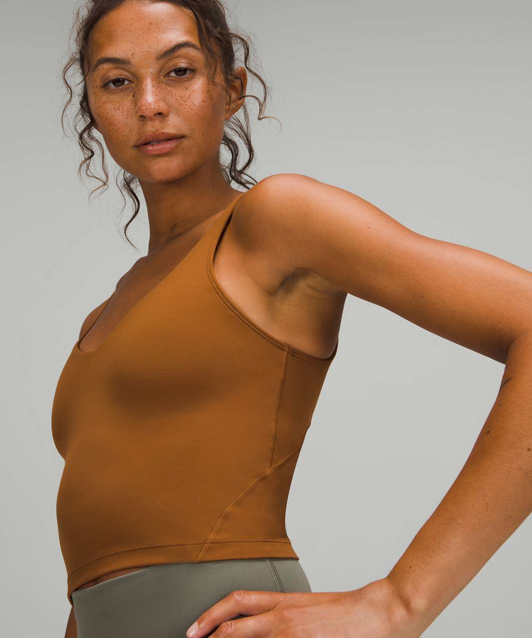 Lululemon Align™ Cropped Tank Top - Size 8 - Roasted Brown RTDB - NWT 