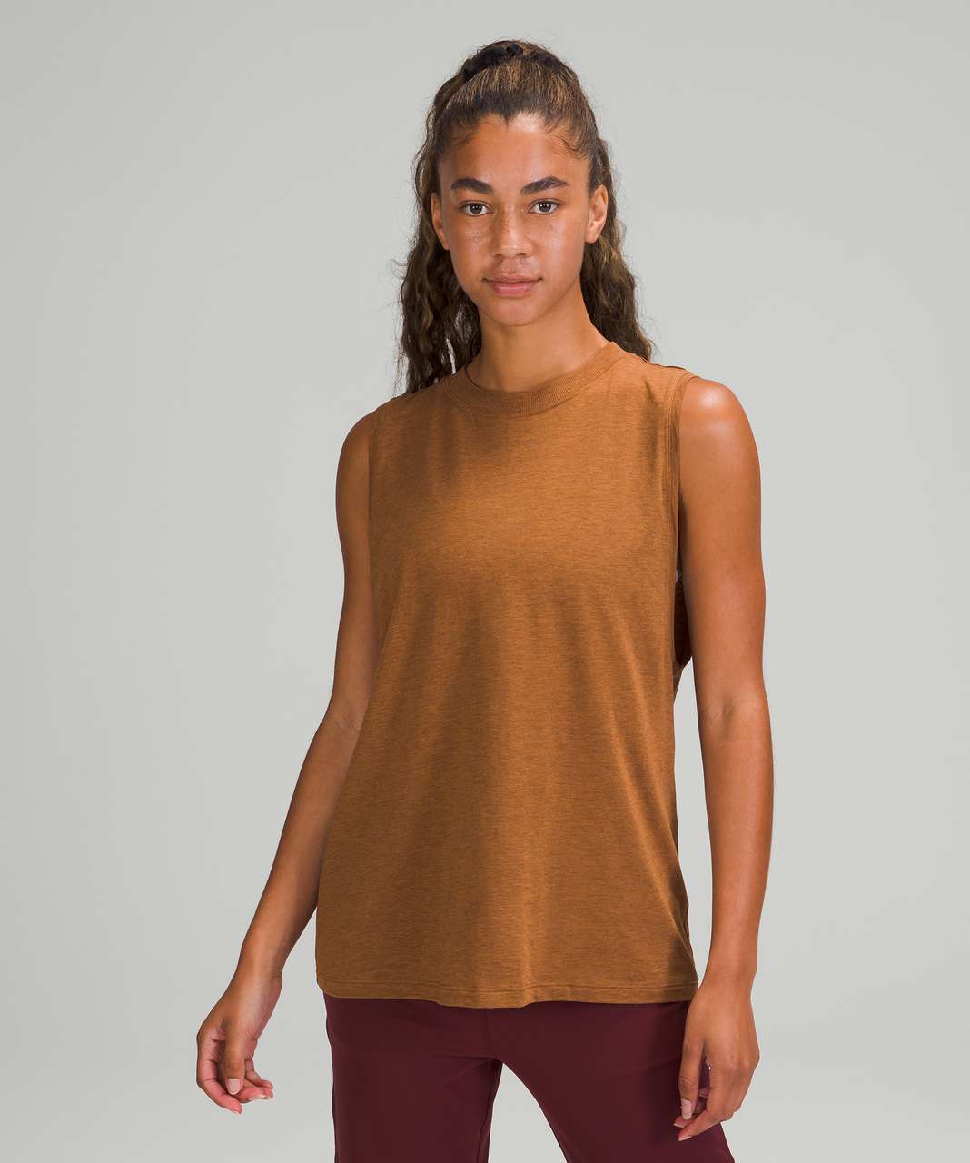 Lululemon All Yours Tank Top - Heathered Copper Brown