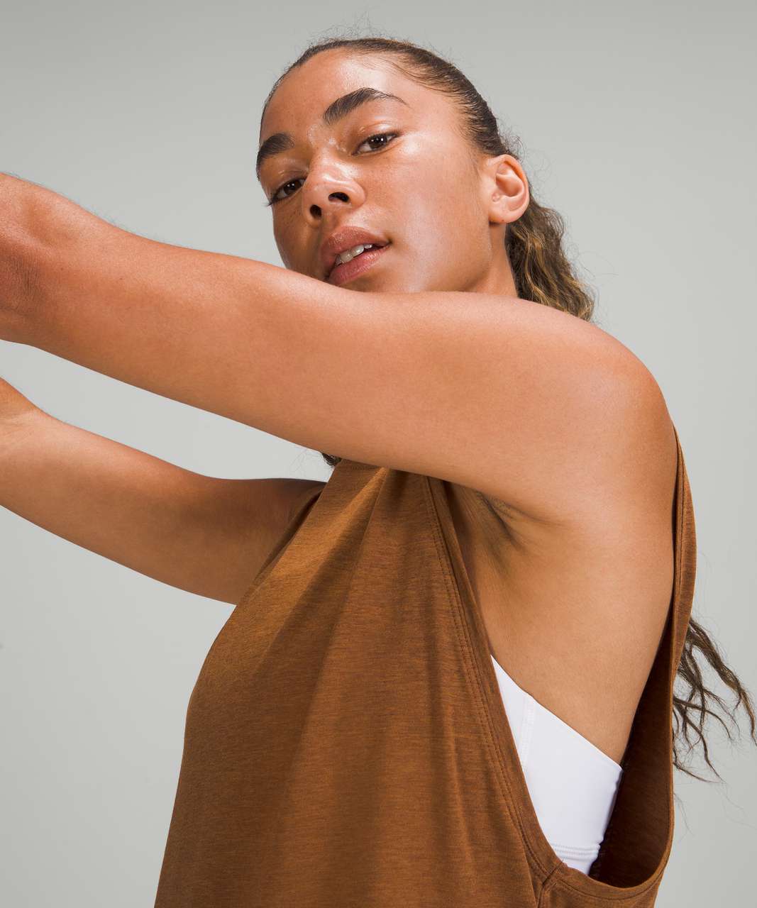 Lululemon All Yours Tank Top - Heathered Copper Brown