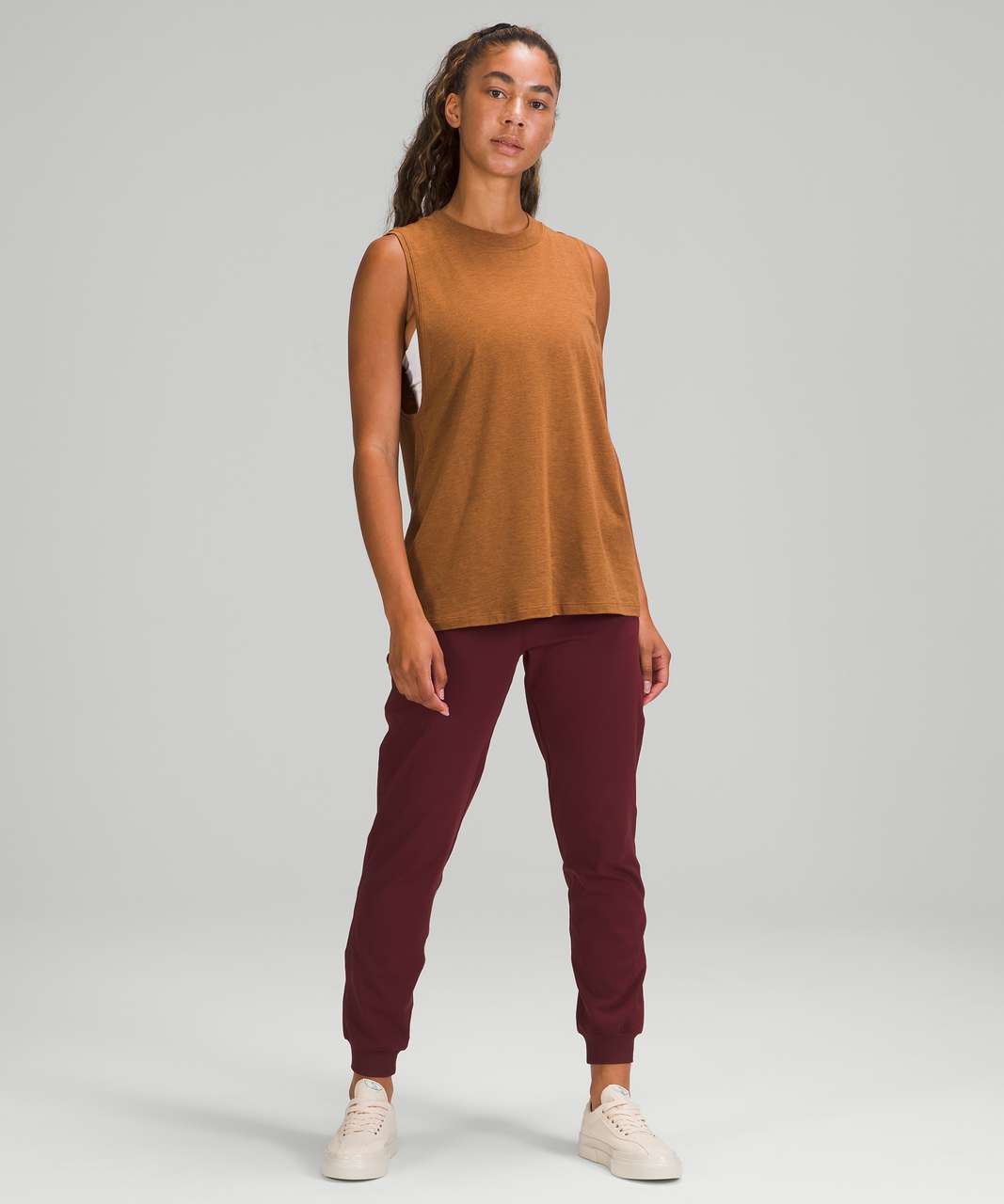 Lululemon All Yours Tank Top - Heathered Copper Brown