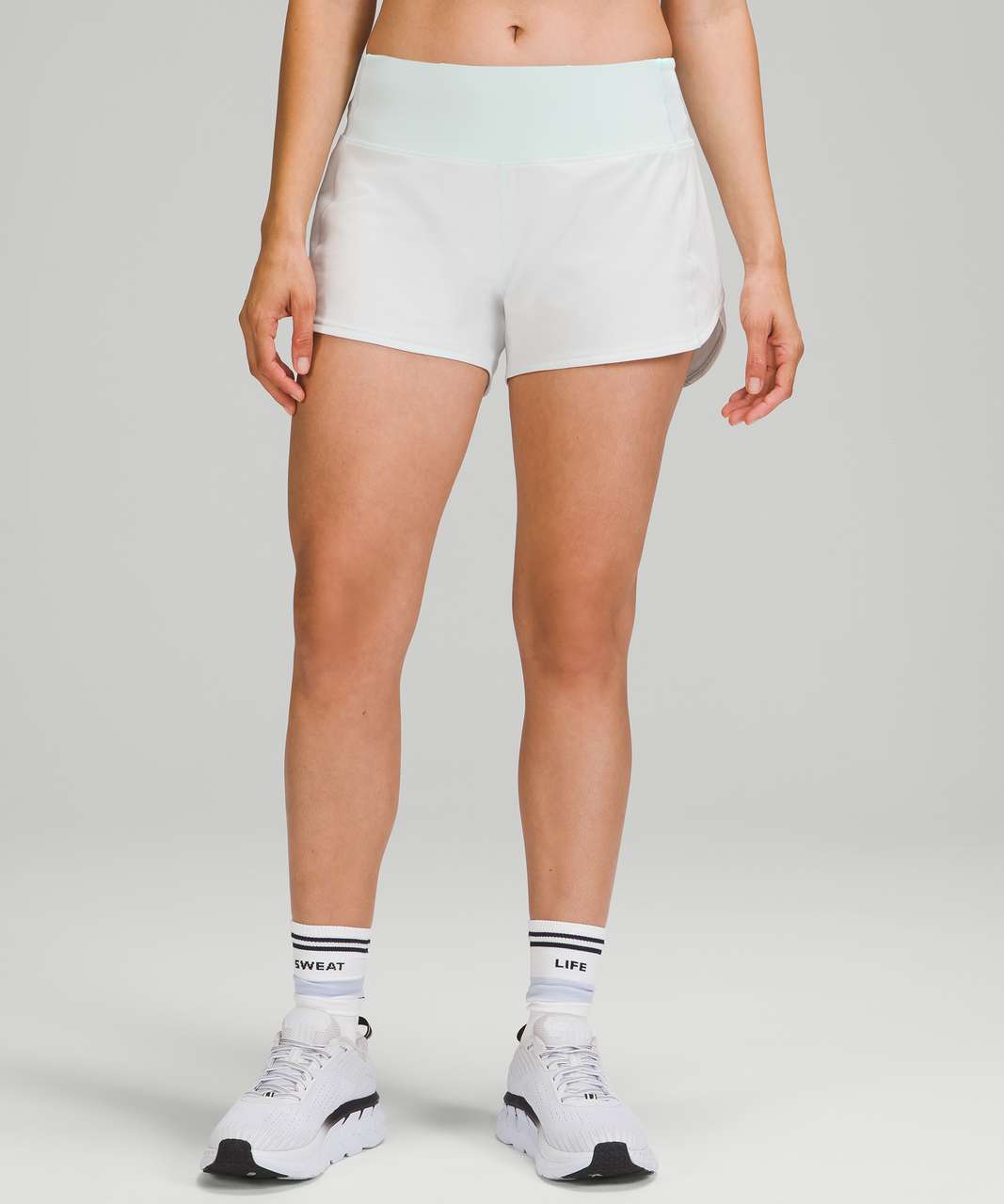 Lululemon Speed Up Mid-Rise Short 4 - Ocean Air - lulu fanatics