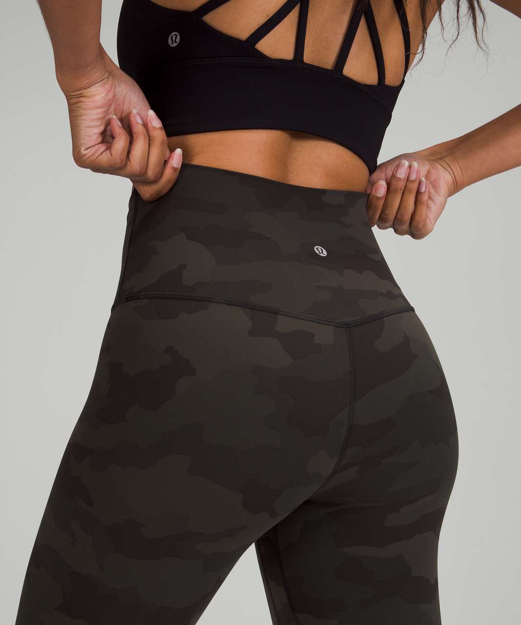 Lululemon Align High-Rise Crop 21 - Heritage 365 Camo Dark Olive