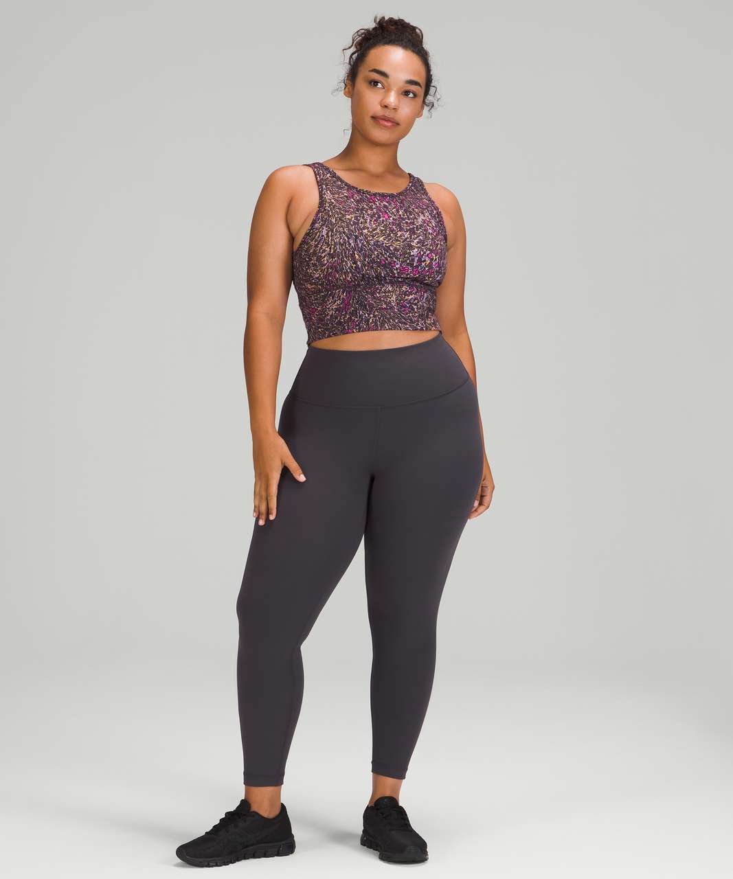 Lululemon Wunder Train High Rise Tight 28 Size 0 Black Granite BGNT 07773