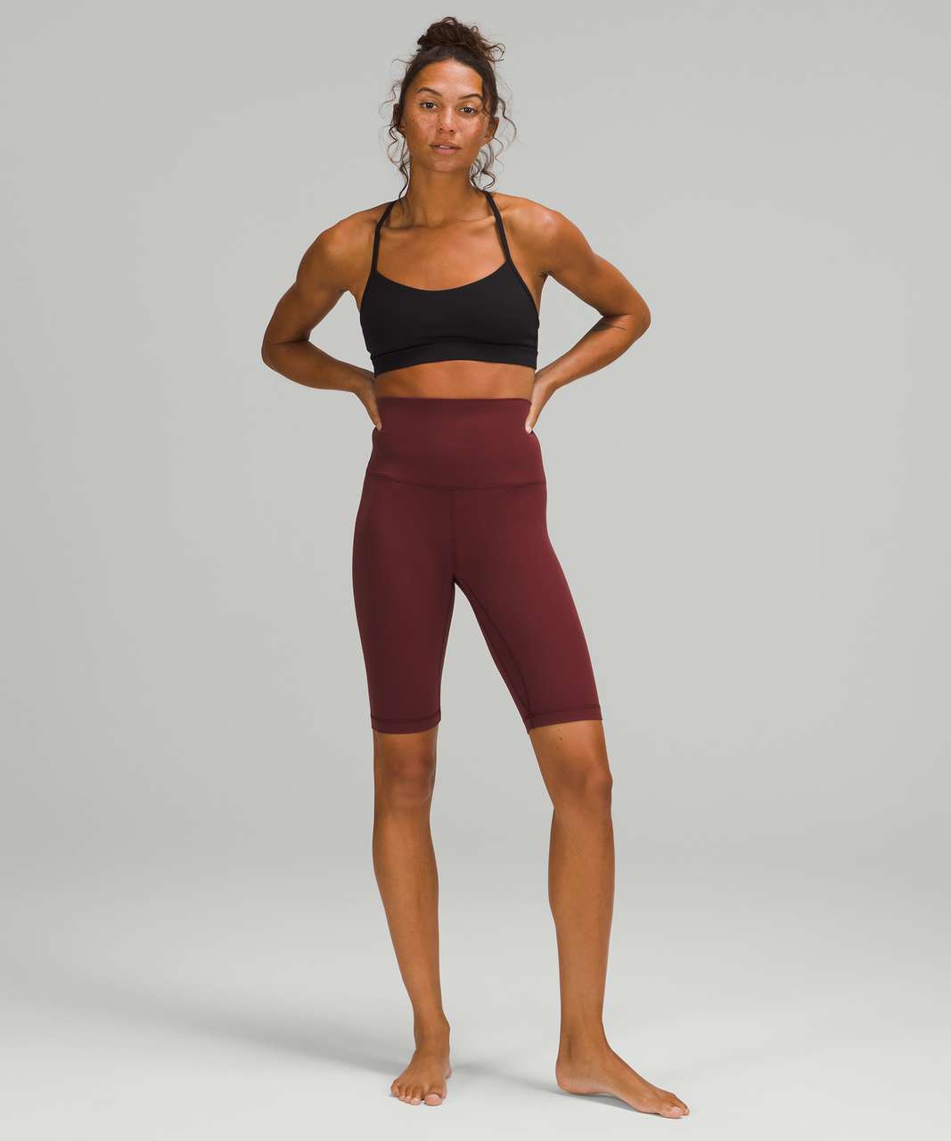 Lululemon Align Super High Rise Short *10 - Red Merlot - lulu fanatics