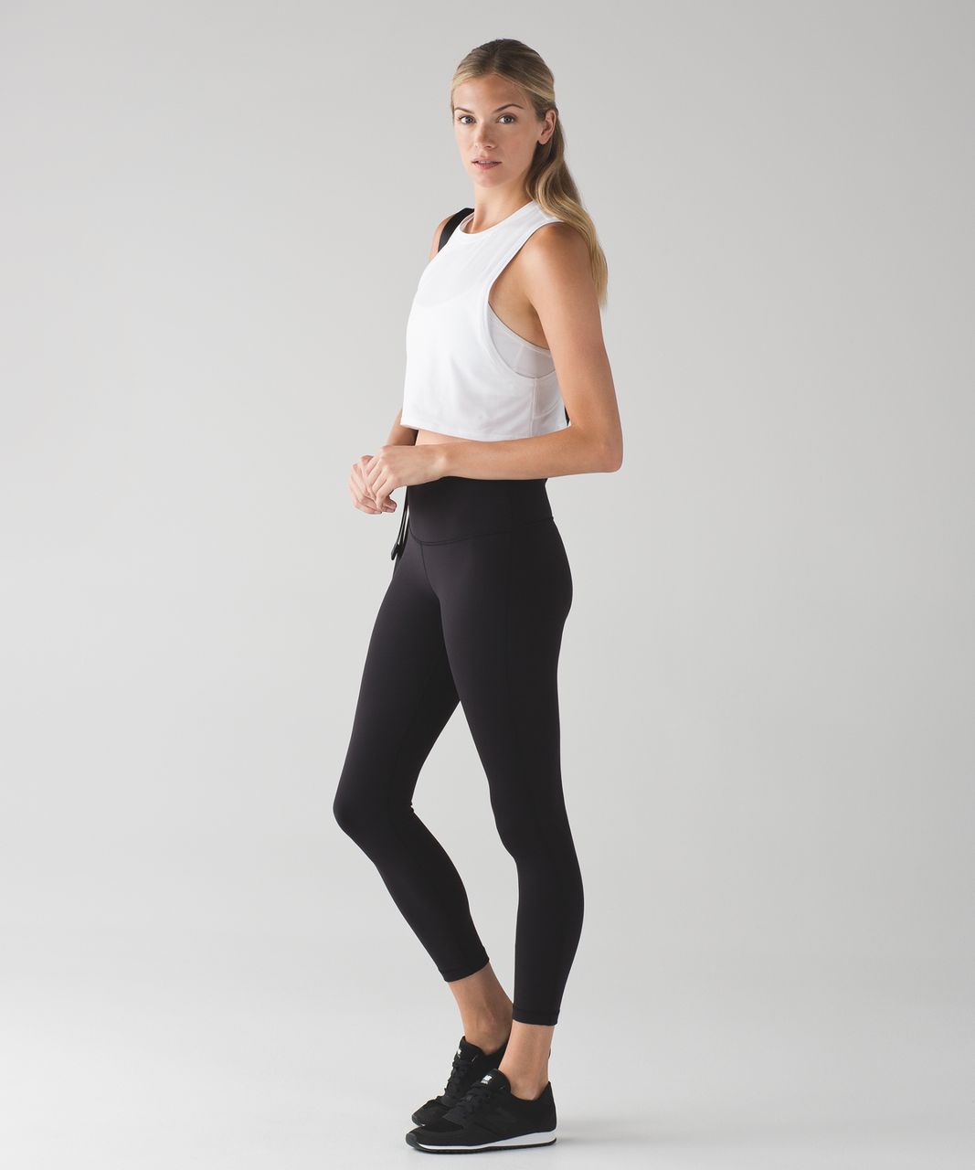 Lululemon Muscle Love Crop Tank - Black (First Release) - lulu fanatics