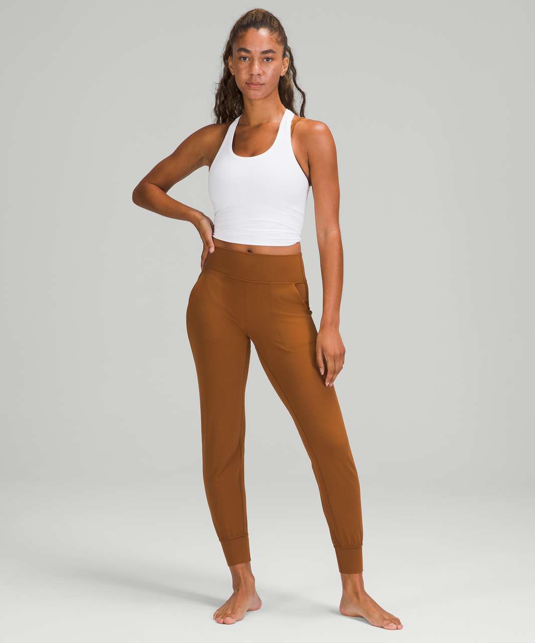 Women's SAGE Brown XLarge Jogger Style pants Lululemon Align Jogger Dupe