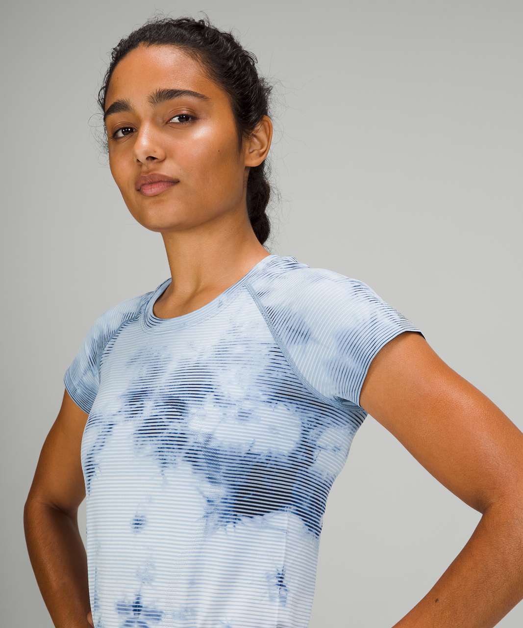 NEW Women Lululemon Swiftly Tech Short Sleeve 2.0 Shibori Wisteria