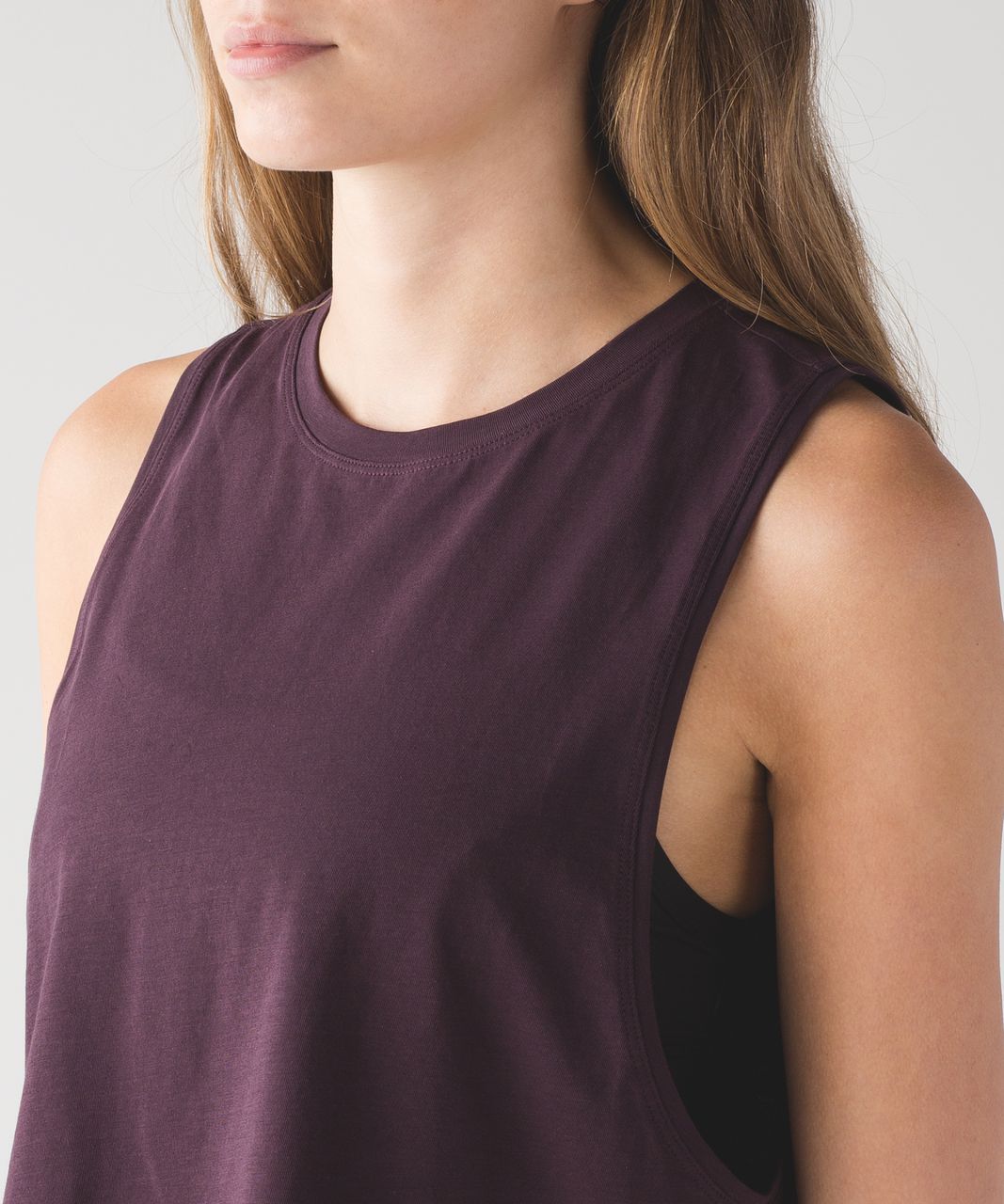 Lululemon Muscle Love Crop Tank - Black Cherry