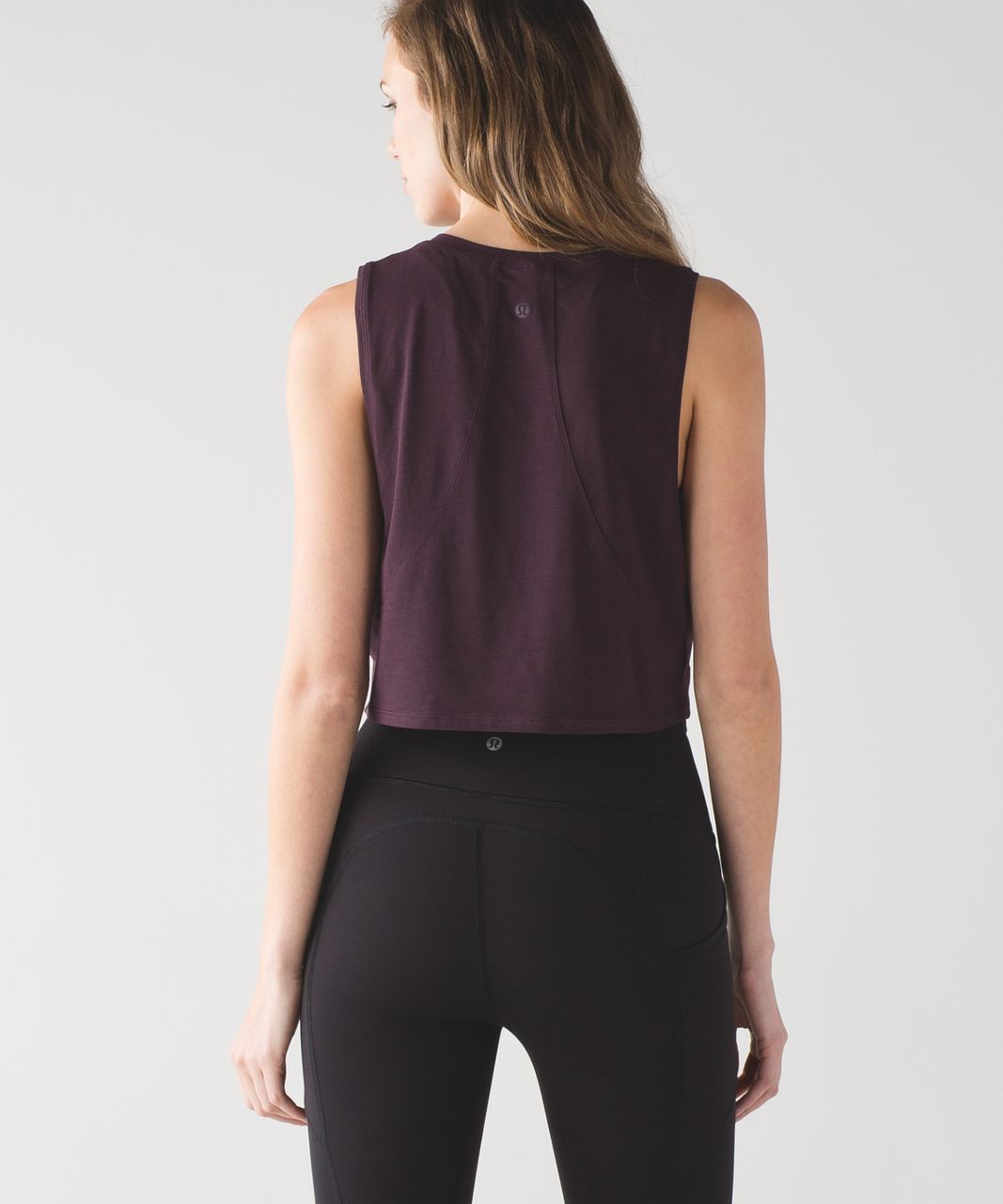 Lululemon Muscle Love Crop Tank - Black Cherry