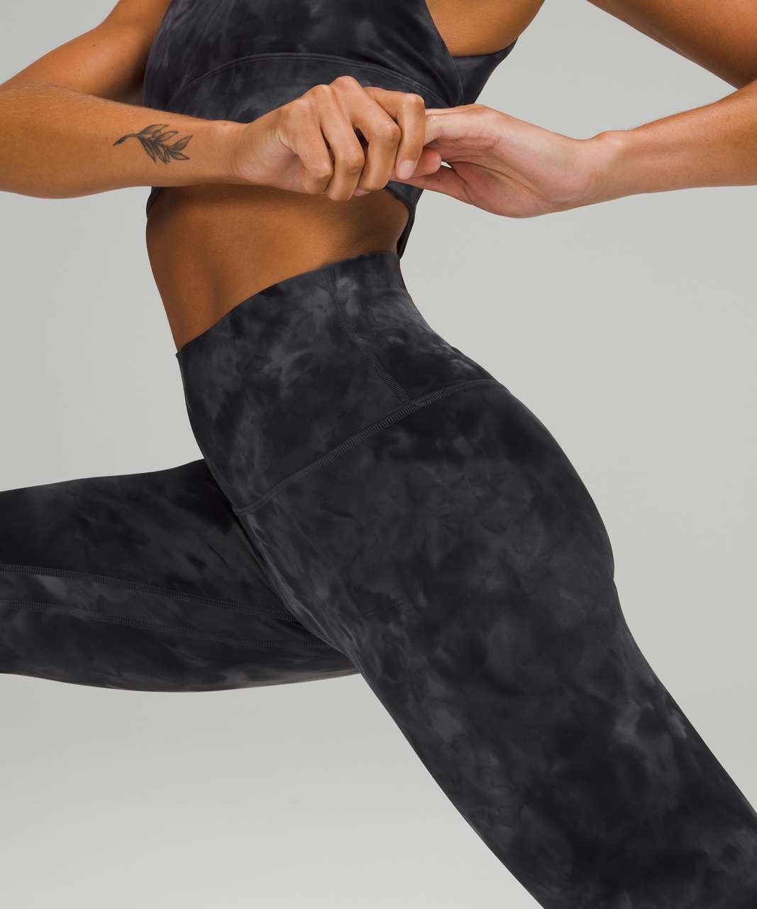 Lululemon Align High-Rise Crop 23" - Diamond Dye Pitch Grey Graphite Grey (First Release)