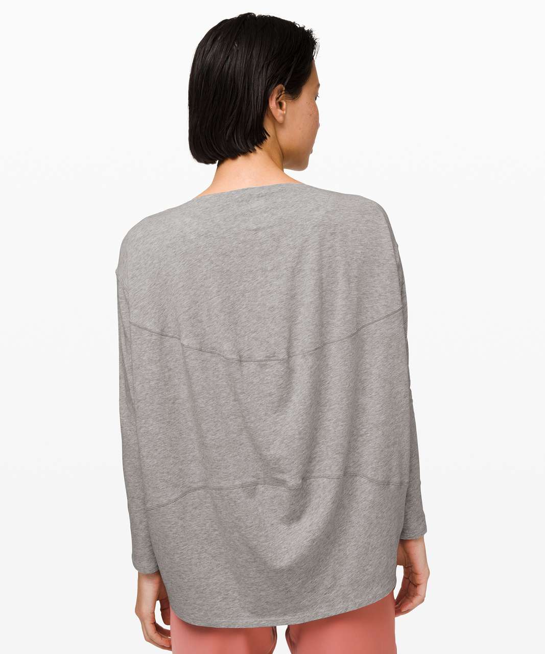 Lululemon Back In Action Long Sleeve - Heathered Core Medium Grey