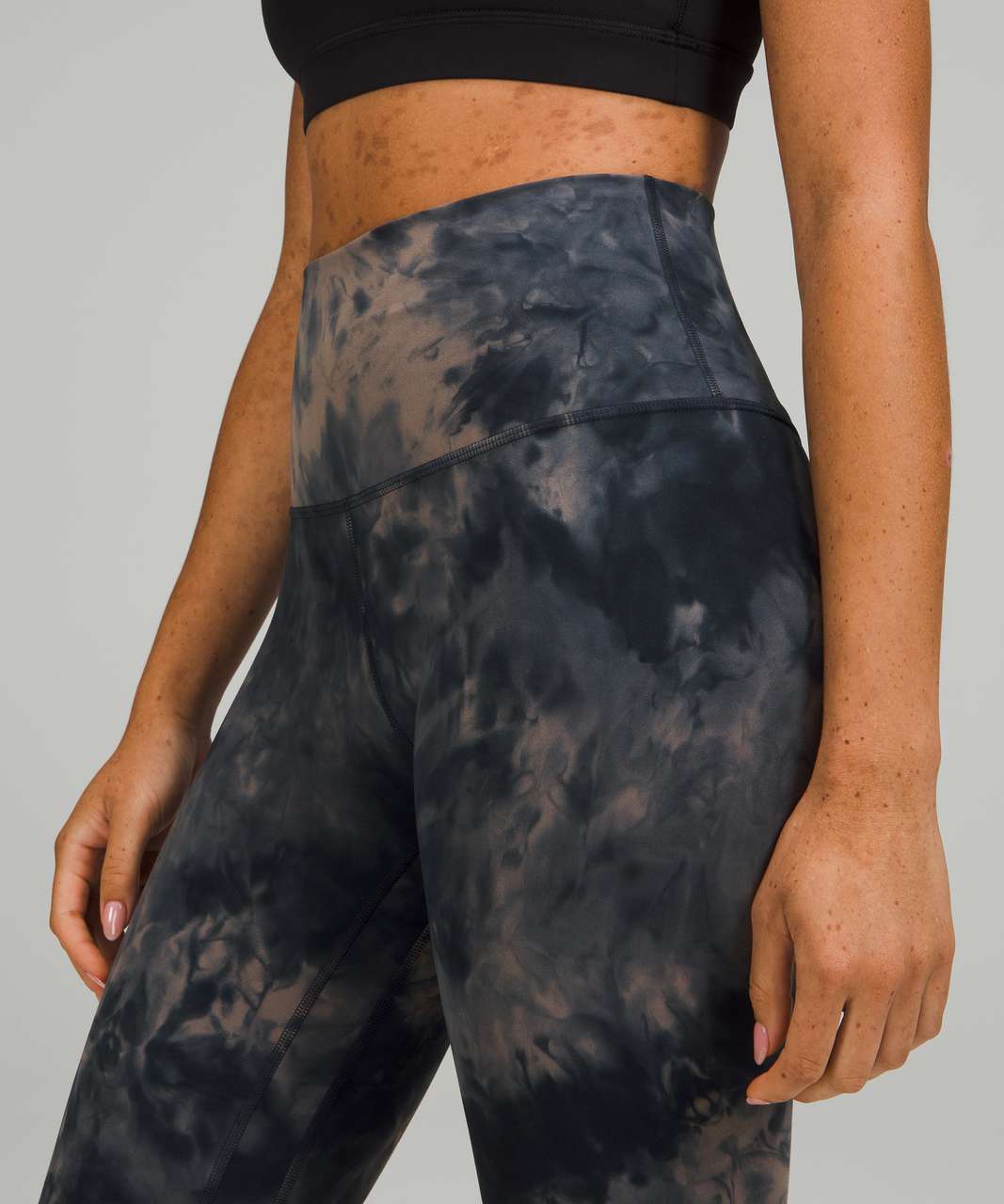 Lululemon Align High-Rise Crop 17 - Diamond Dye Lunar Rock True Navy - lulu  fanatics