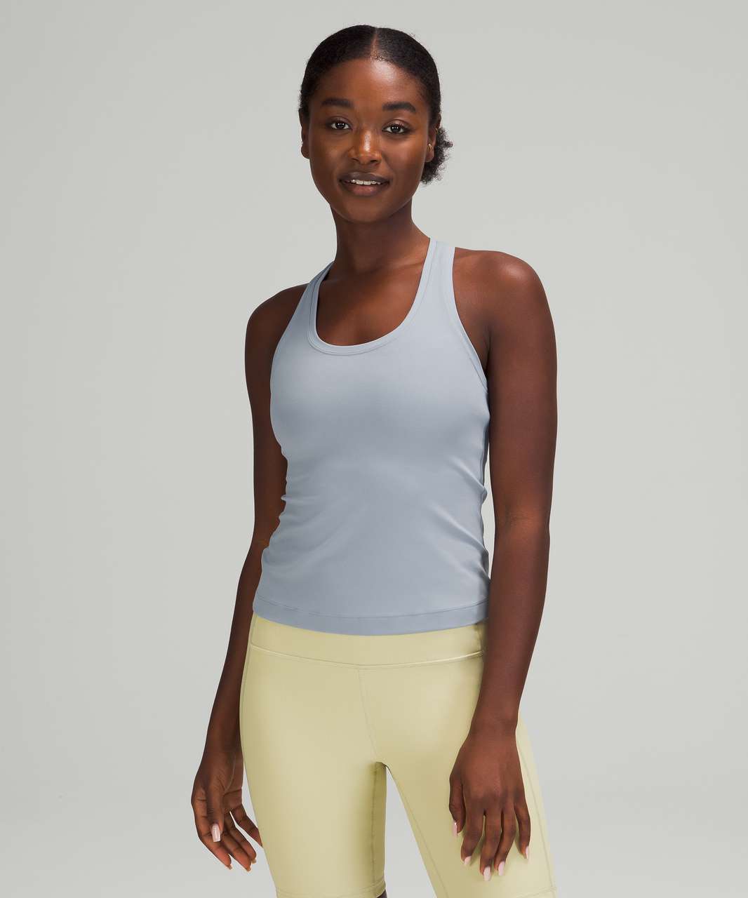 Lululemon Cool Racerback Tank Top Shorter Length - Chambray - lulu