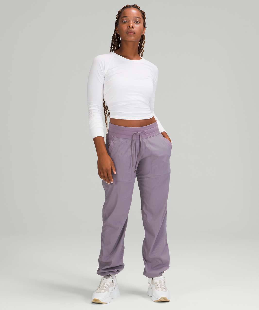 Lululemon Dance Studio Full Length Mid Rise Pant *31.5 - Dusky Lavender -  lulu fanatics