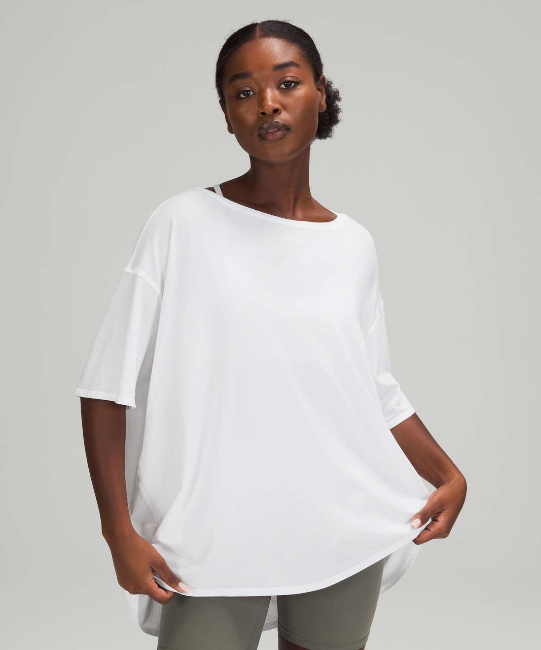 Lululemon Back In Action Short Sleeve Shirt - White