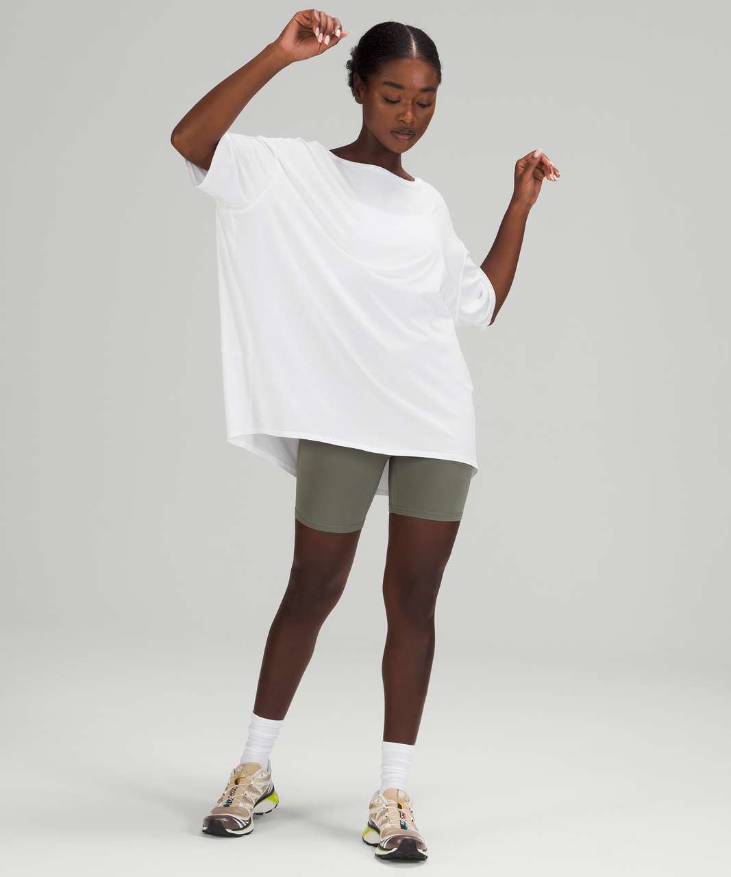 Lululemon Back In Action Short Sleeve Shirt - White