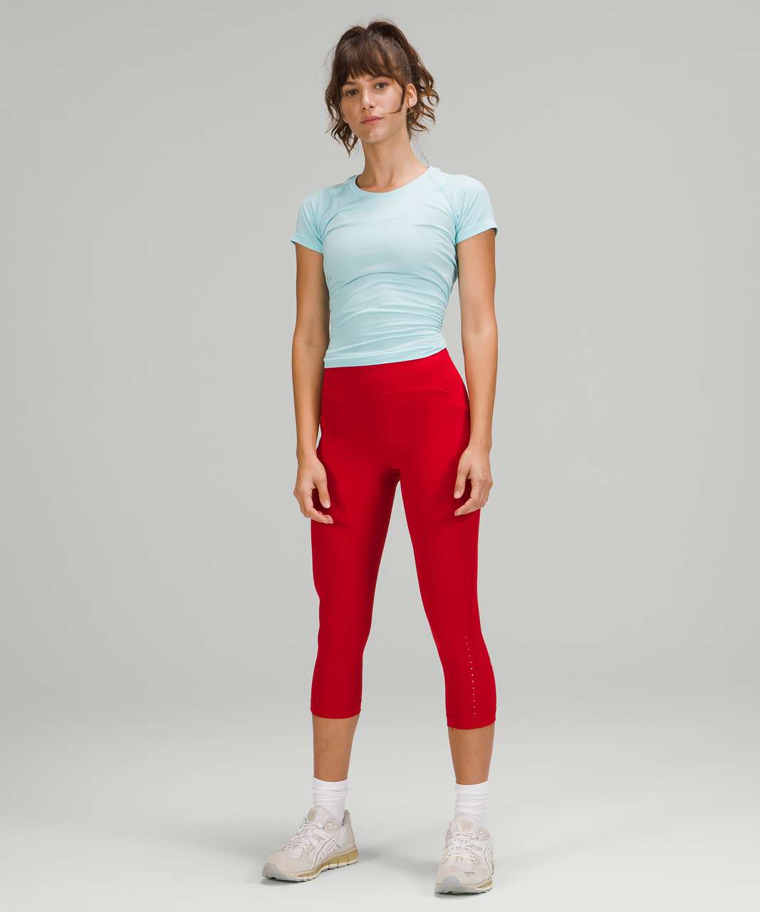 Lululemon Swift Speed High-Rise Crop 21" - Dark Red (First Release)