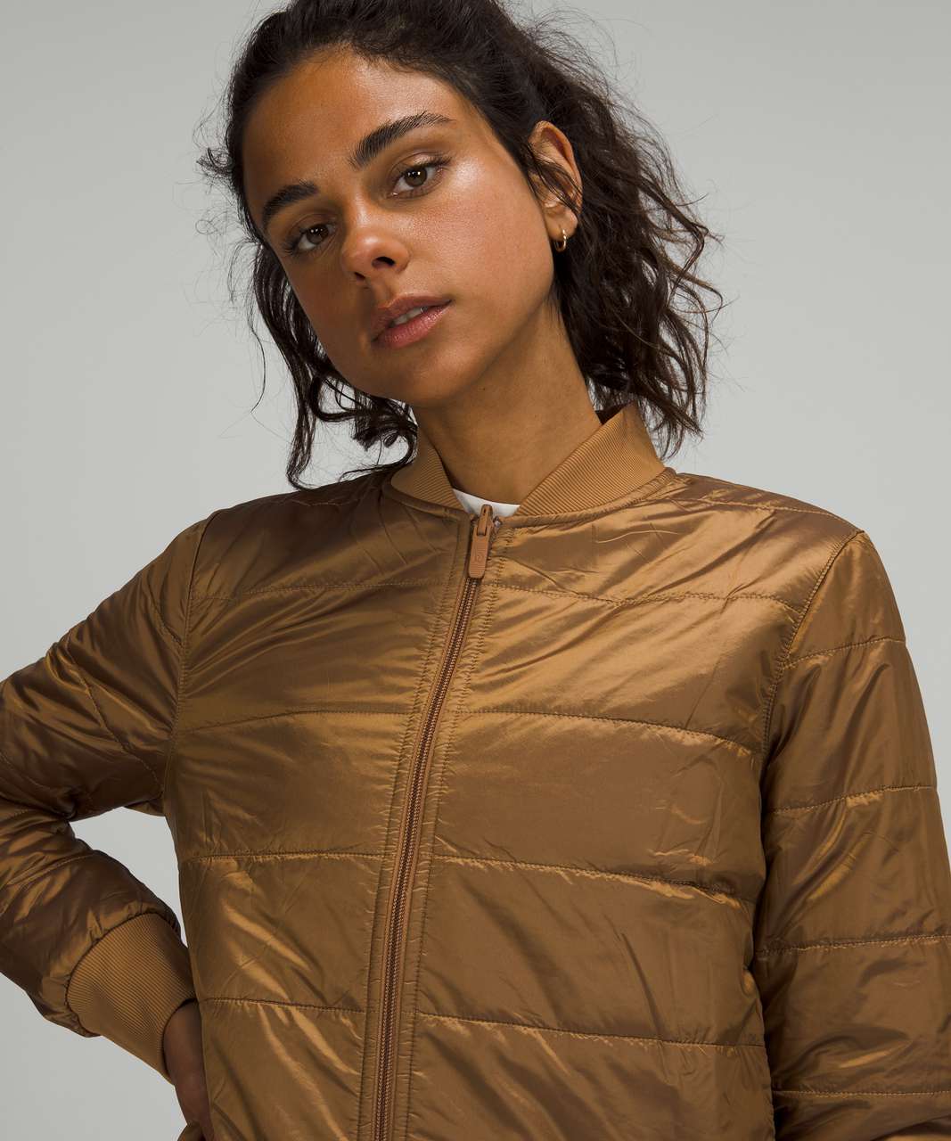 NWT Lululemon Women's Non-Stop Bomber Jacket - Artifact Brown Size 4 Retail  $168