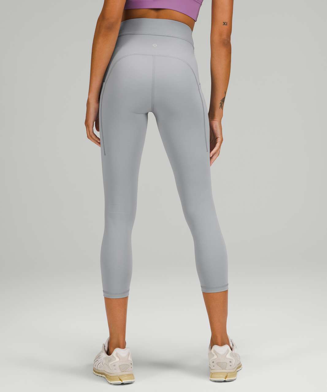 Lululemon Power Thru High-Rise Crop 23" - Rhino Grey