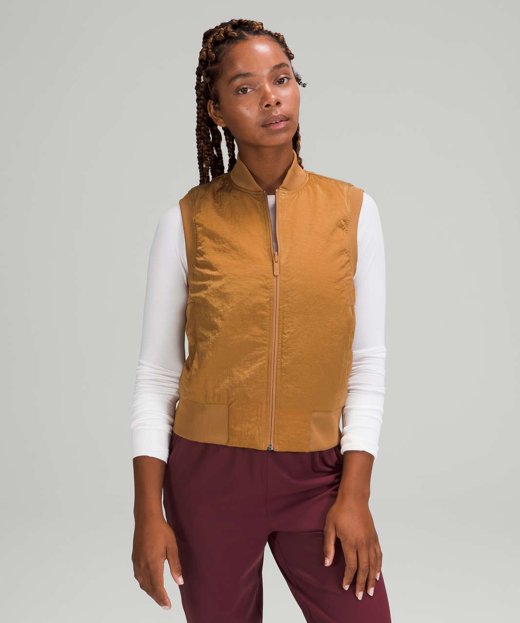 Lululemon Non-Stop Bomber Vest - Bold Beige