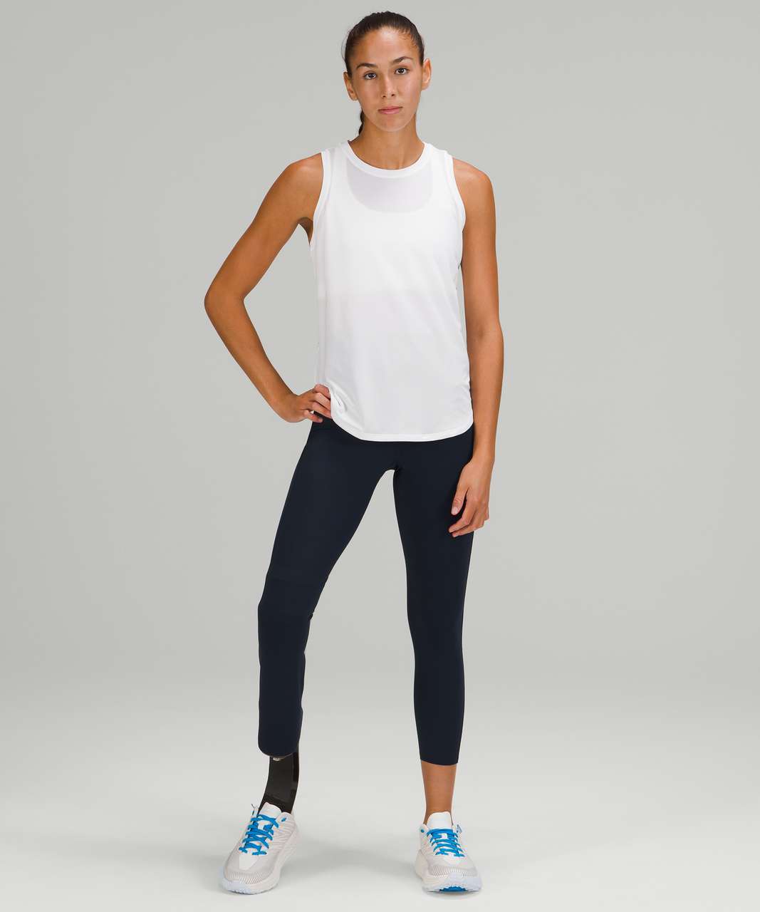 Lululemon High Neck Running and Training Tank Top - Rainforest Green - lulu  fanatics