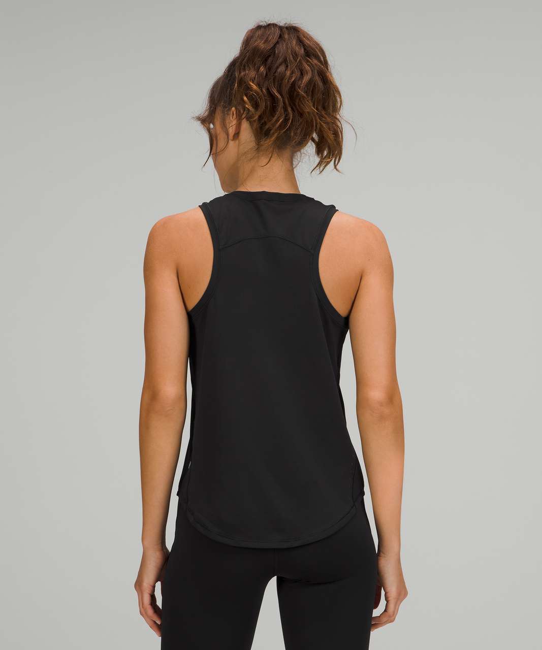 Lululemon High Neck Running and Training Tank Top - Black - lulu fanatics