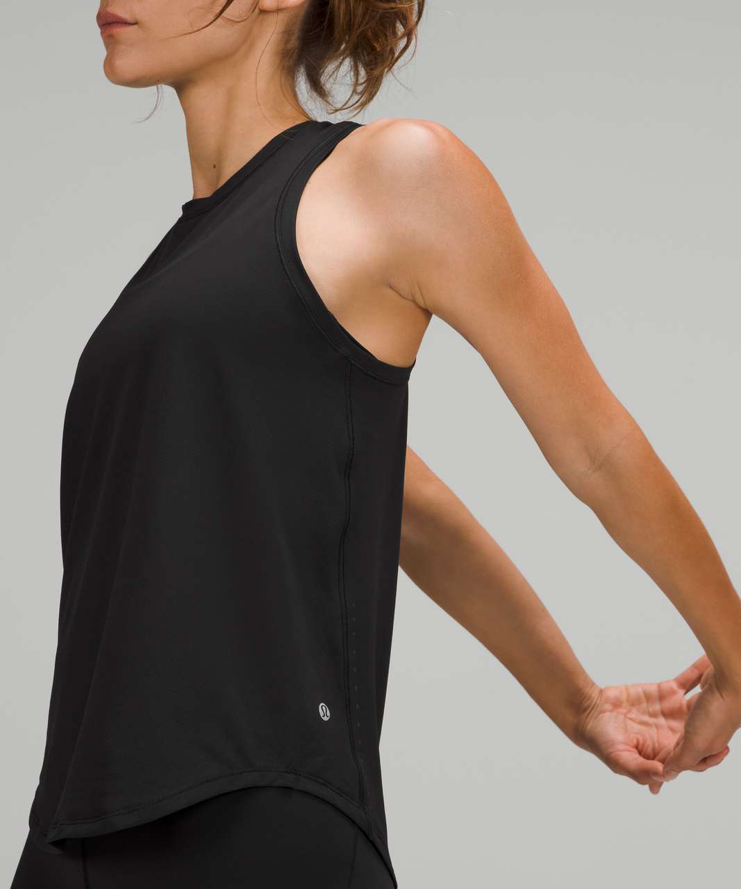 Lululemon Align Ribbed High-Neck Tank Top - Black - lulu fanatics