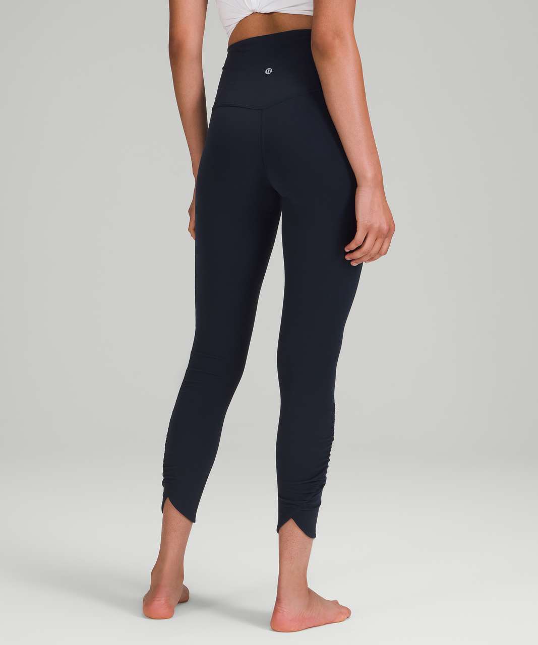 lululemon athletica, Pants & Jumpsuits, Lululemon Align Highrise Ruched  Waist Legging 25 Navy Blue Nulu Sz 8