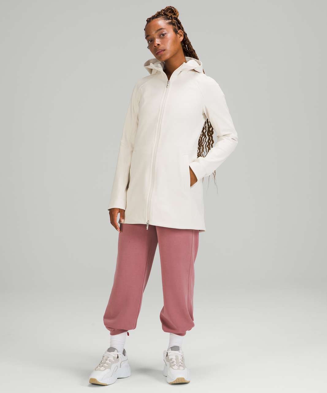 Lululemon RepelShell Rain Jacket - White Opal - lulu fanatics