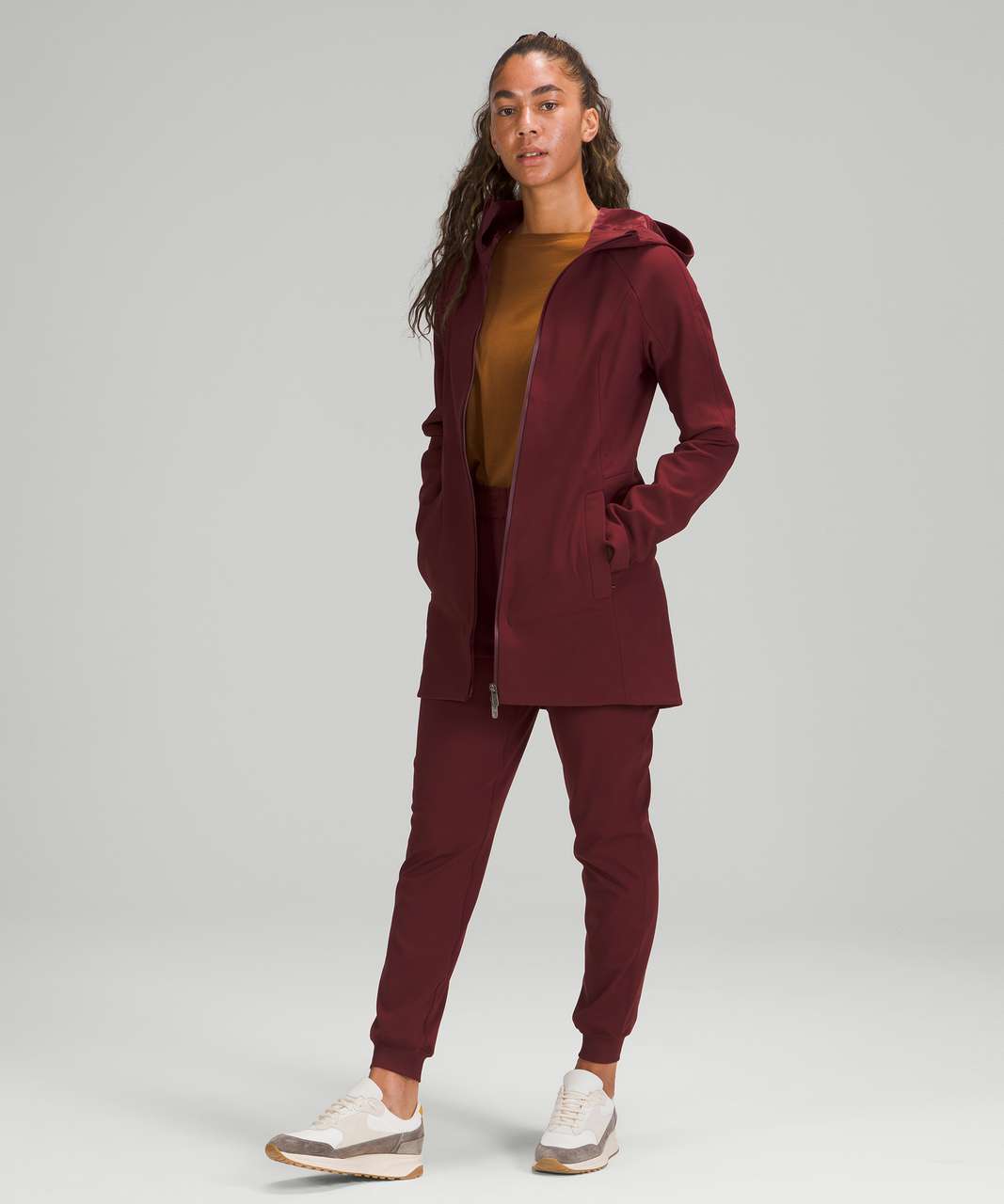 Lululemon RepelShell Rain Jacket - Red Merlot - lulu fanatics