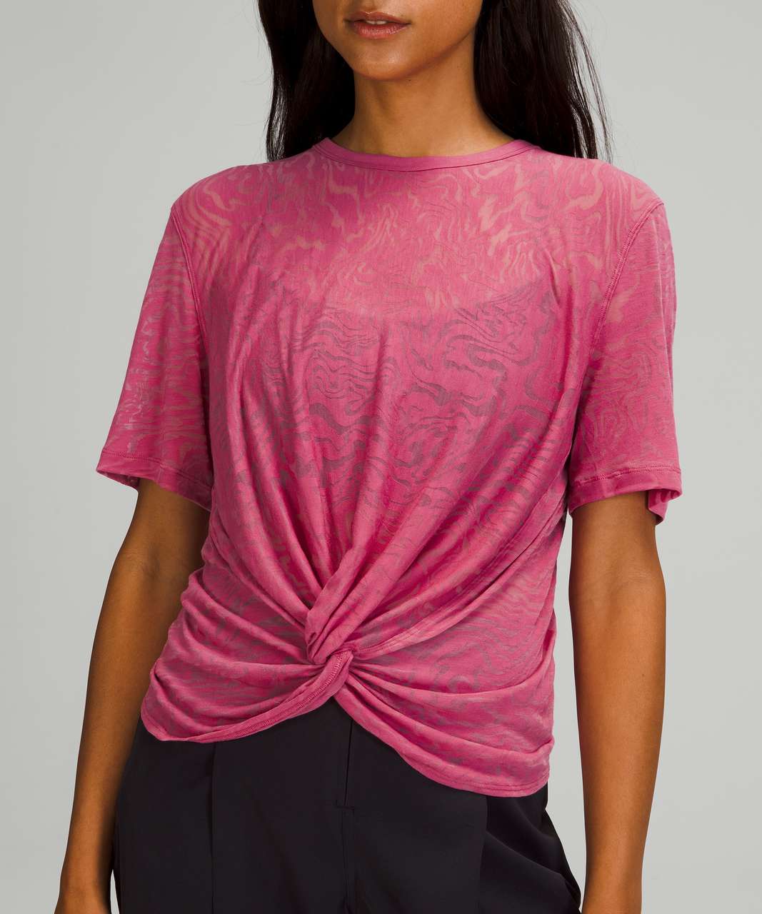 Lululemon Crescent Tee *Veil - Pink Lychee