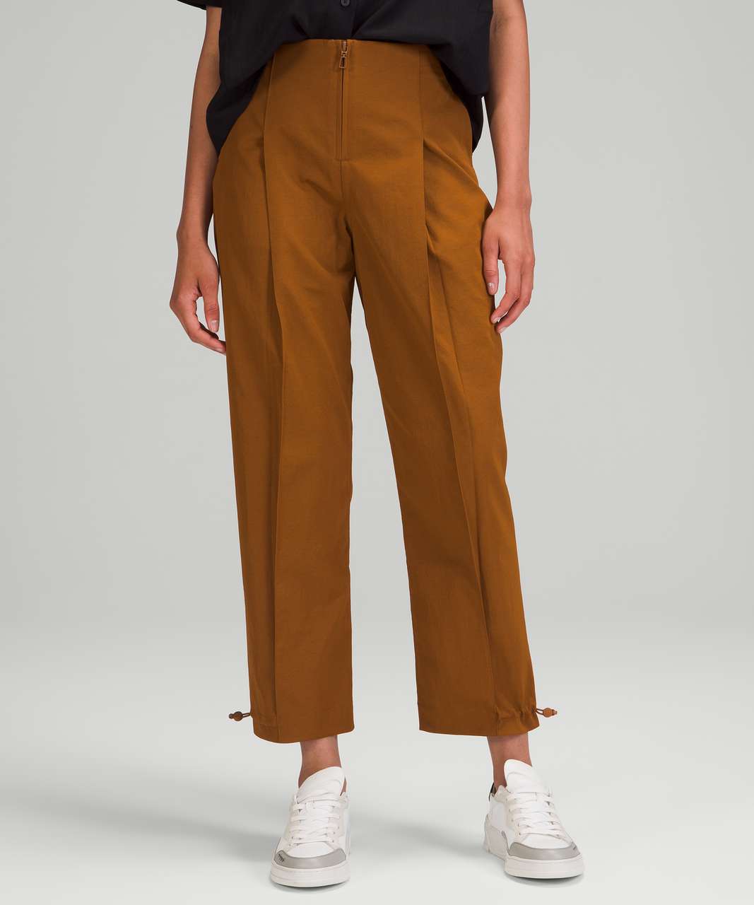 Lululemon Cotton-Blend Twill Trouser *7/8 Length - Copper Brown