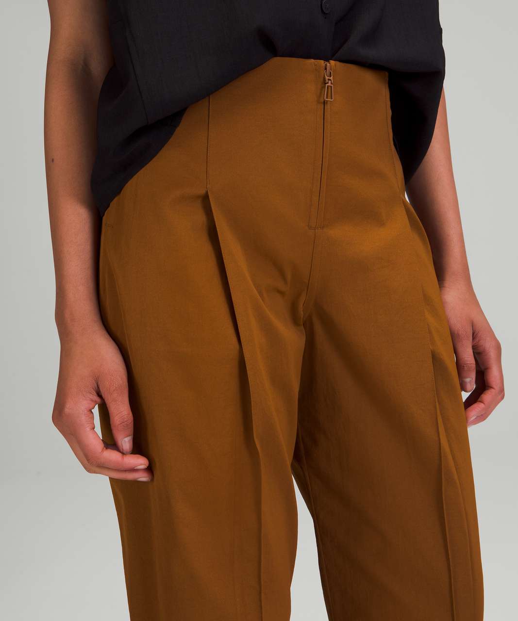 Lululemon Cotton-Blend Twill Trouser *7/8 Length - Copper Brown - lulu  fanatics