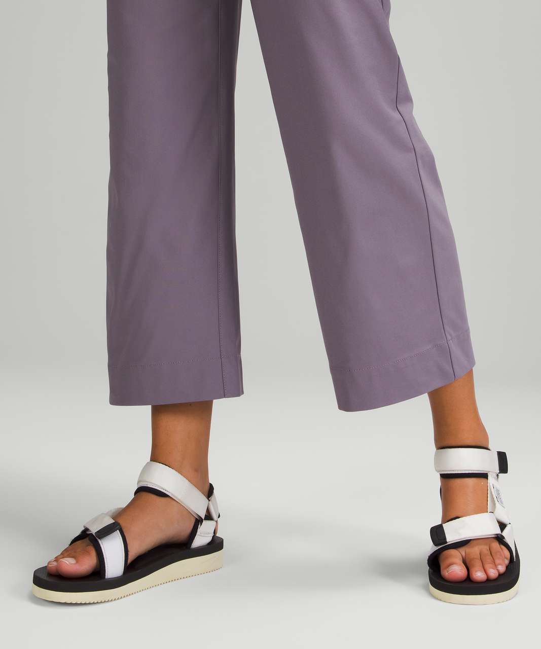 Lululemon City Sleek 5 Pocket Wide-Leg High Rise 7/8 Length Pant - Dusky  Lavender - lulu fanatics