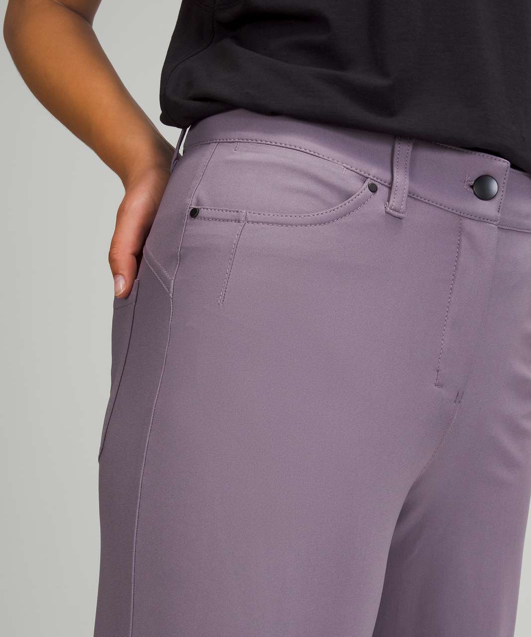 Lululemon City Sleek 5 Pocket Wide-Leg High Rise 7/8 Length Pant - Dusky  Lavender - lulu fanatics