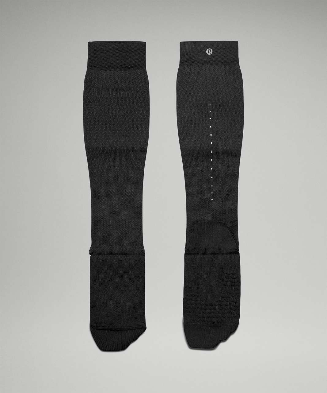 Lululemon MicroPillow Compression Run Sock Knee High - Black - lulu fanatics