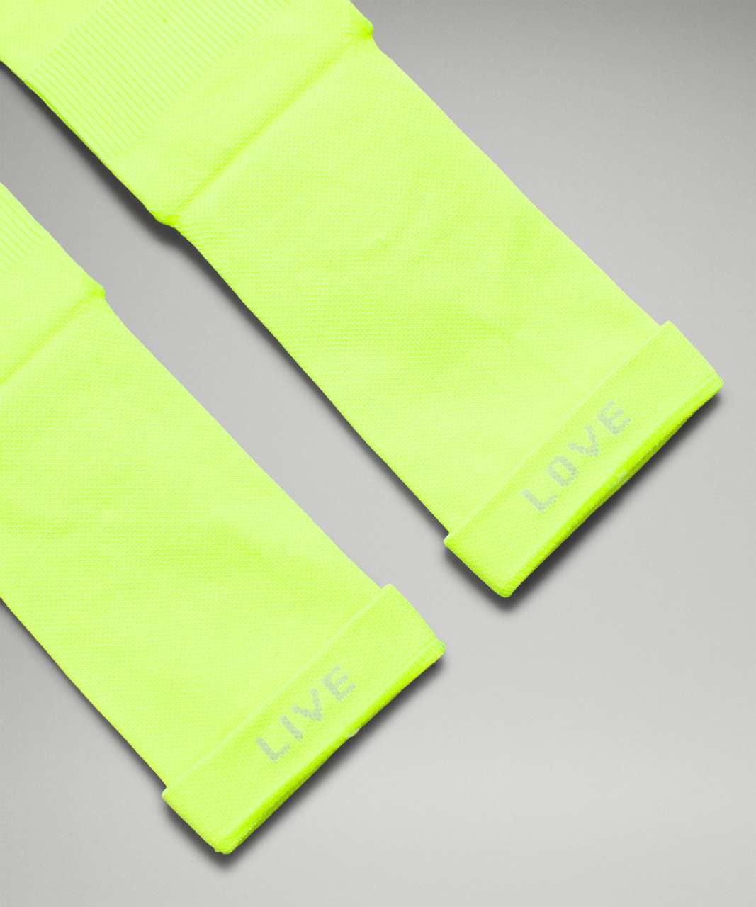 Lululemon Power Stride Crew Sock Stripe *2 Pack - Highlight Yellow / White