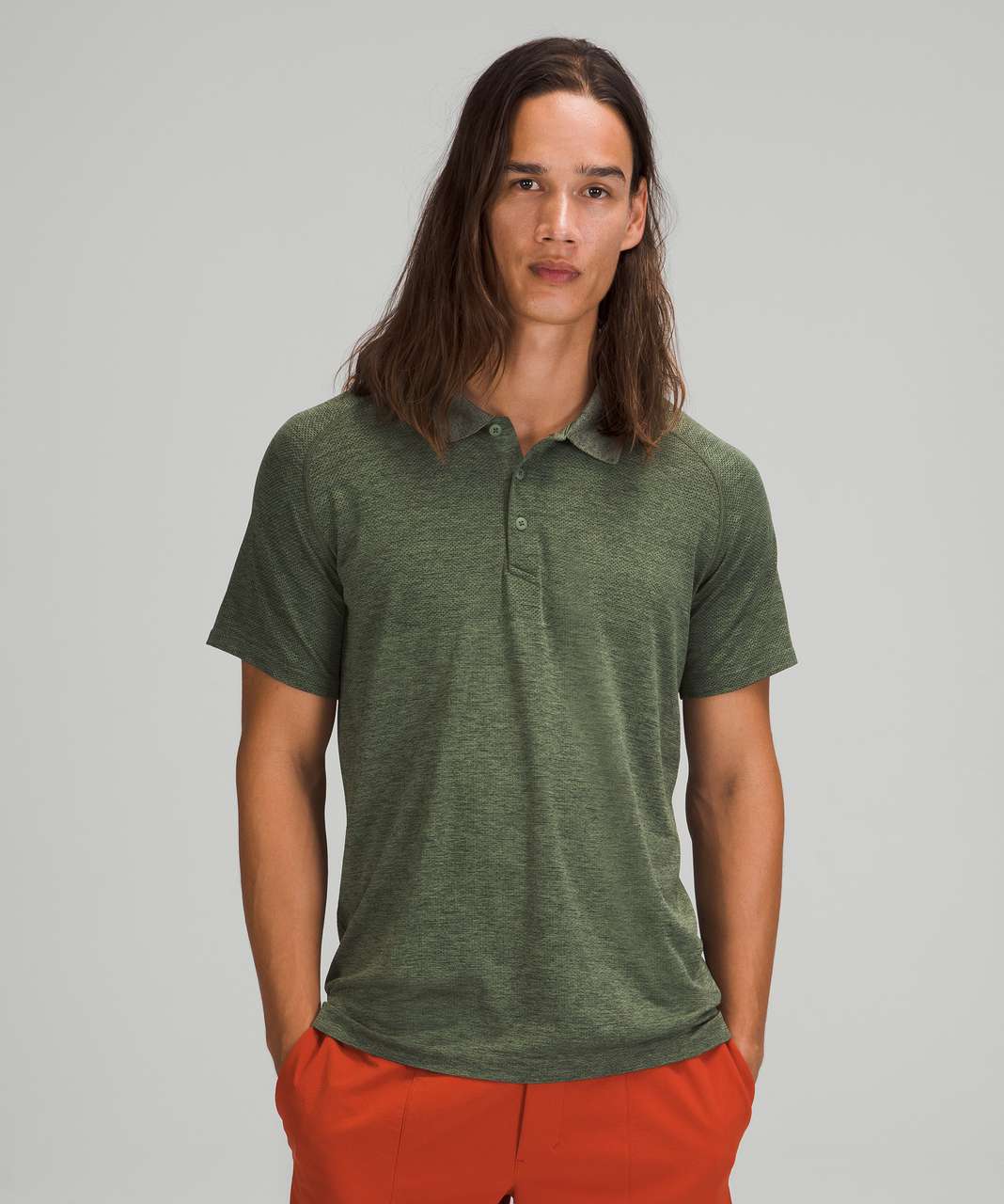 Lululemon Metal Vent Tech Polo Shirt 2.0 - Rainforest Green / Green Twill