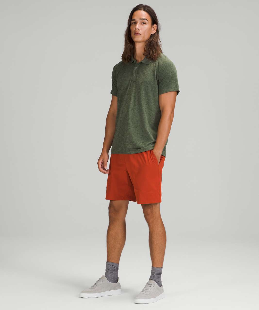 Lululemon Metal Vent Tech Polo Shirt 2.0 - Rainforest Green / Green Twill