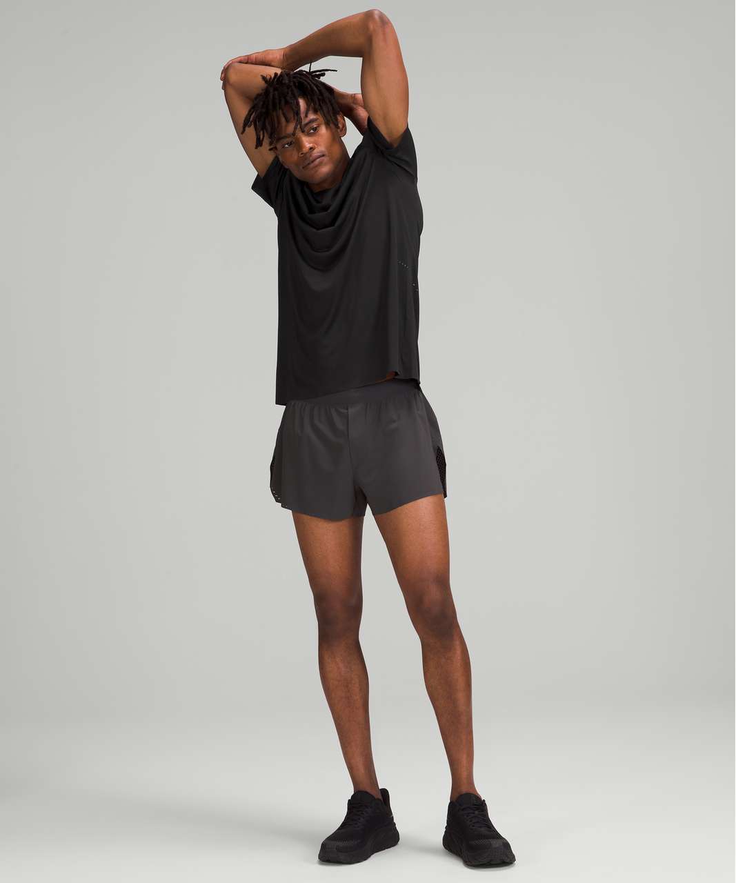 Lululemon Fast and Free Short Sleeve Shirt - Black - lulu fanatics