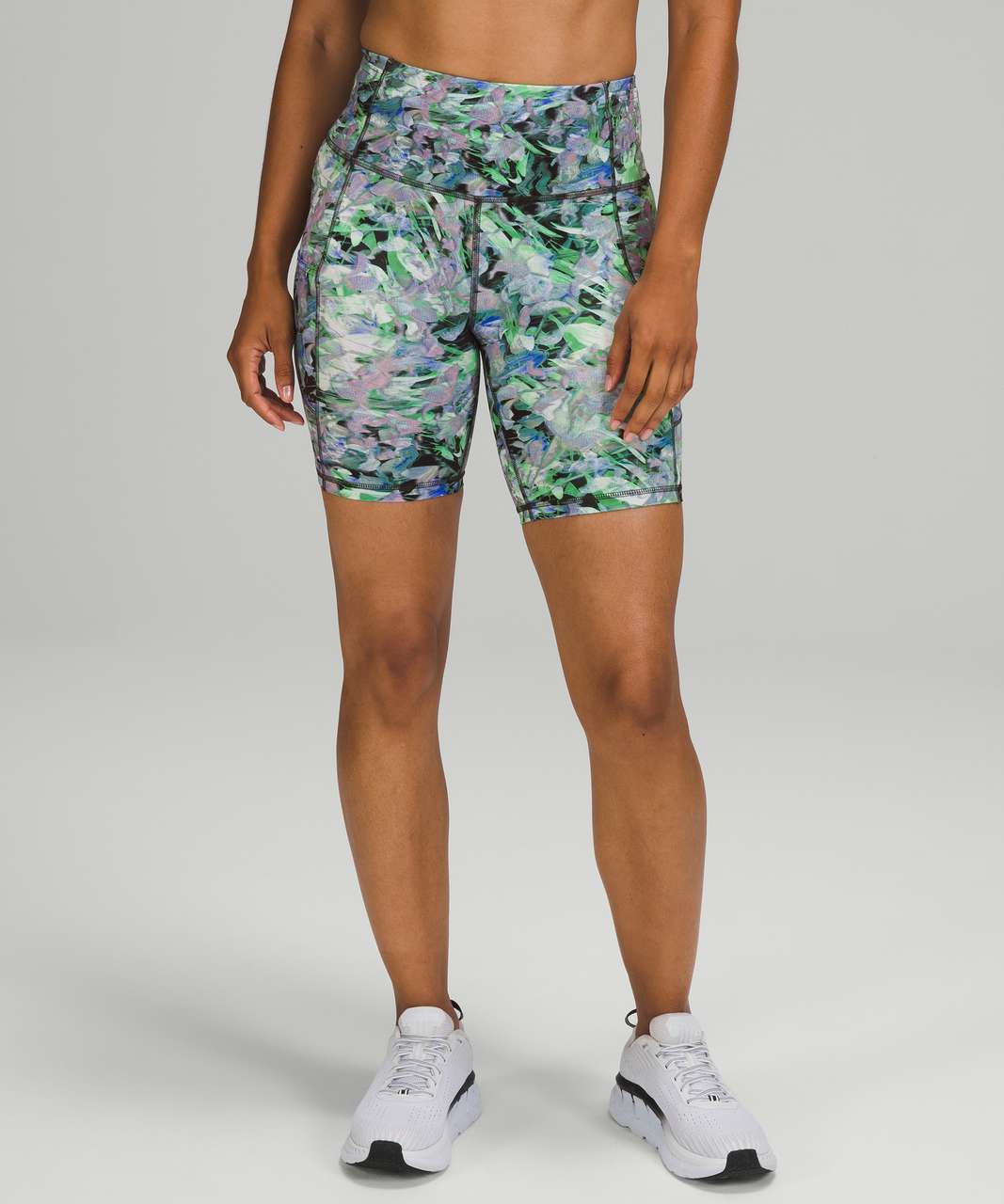 Lululemon Fast and Free High Rise Short 8 - Rapid Flourish Multi