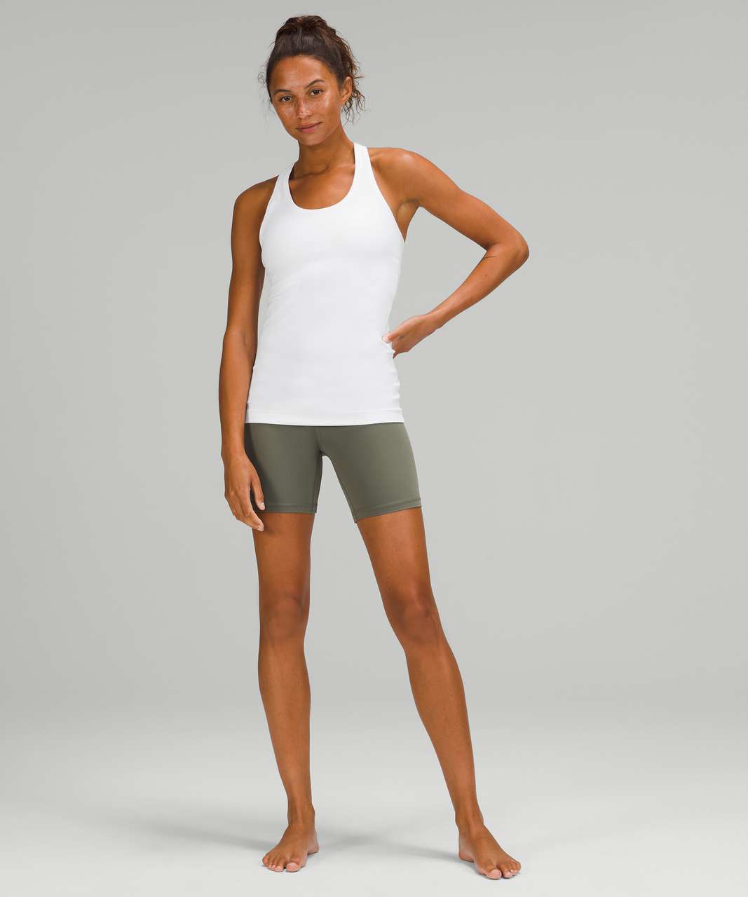 Lululemon Cool Racerback Tank Top *Nulu - White (First Release) - lulu  fanatics