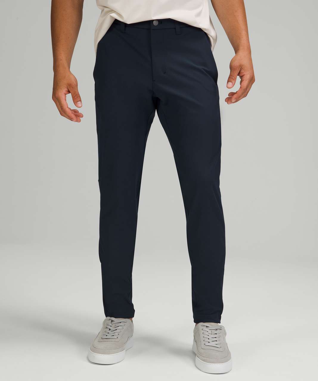 Lululemon Abc Skinny-fit Pants 34 Warpstreme In True Navy