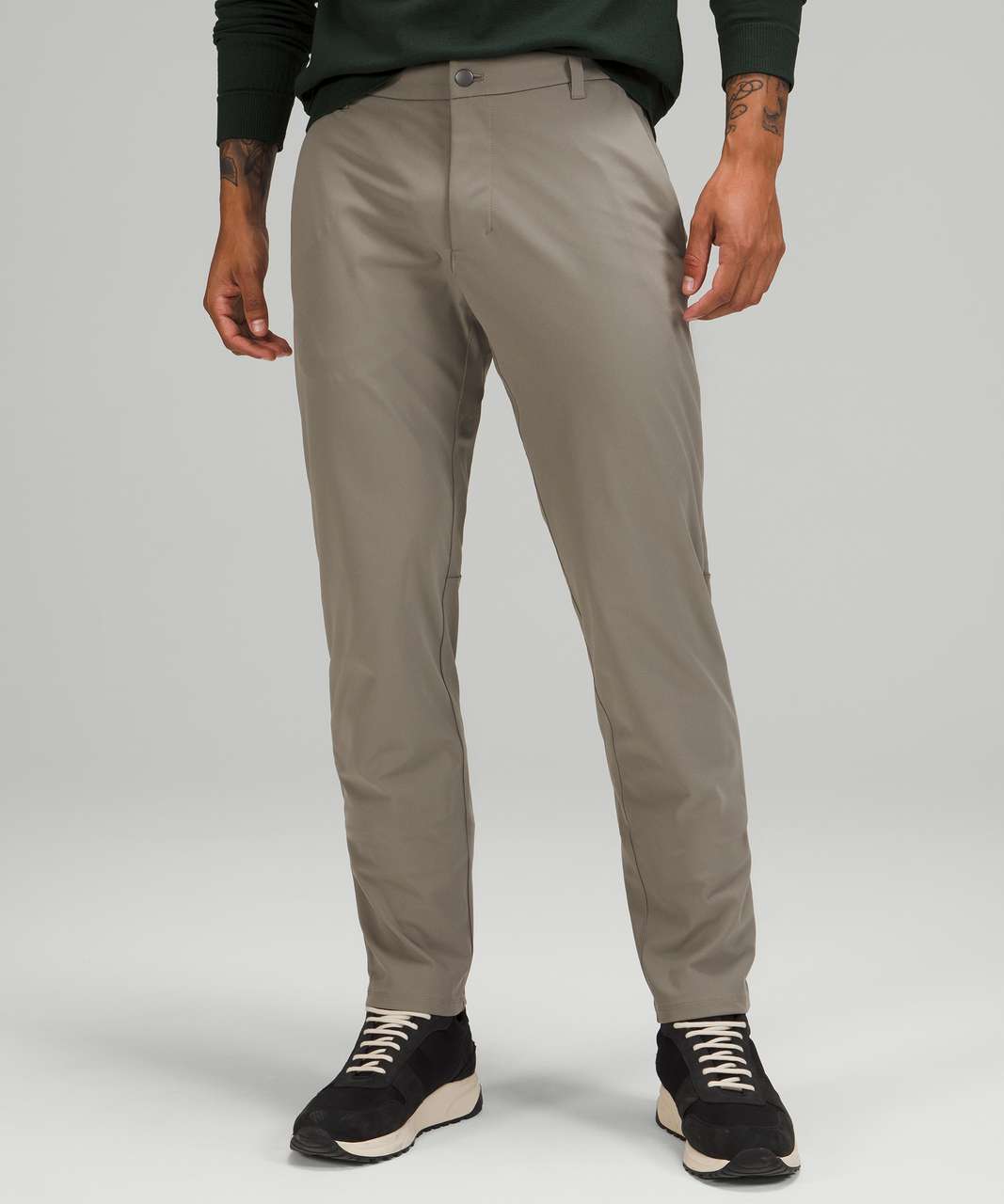 Lululemon Commission Pant Classic *Oxford 34 - Gull Grey / White - lulu  fanatics