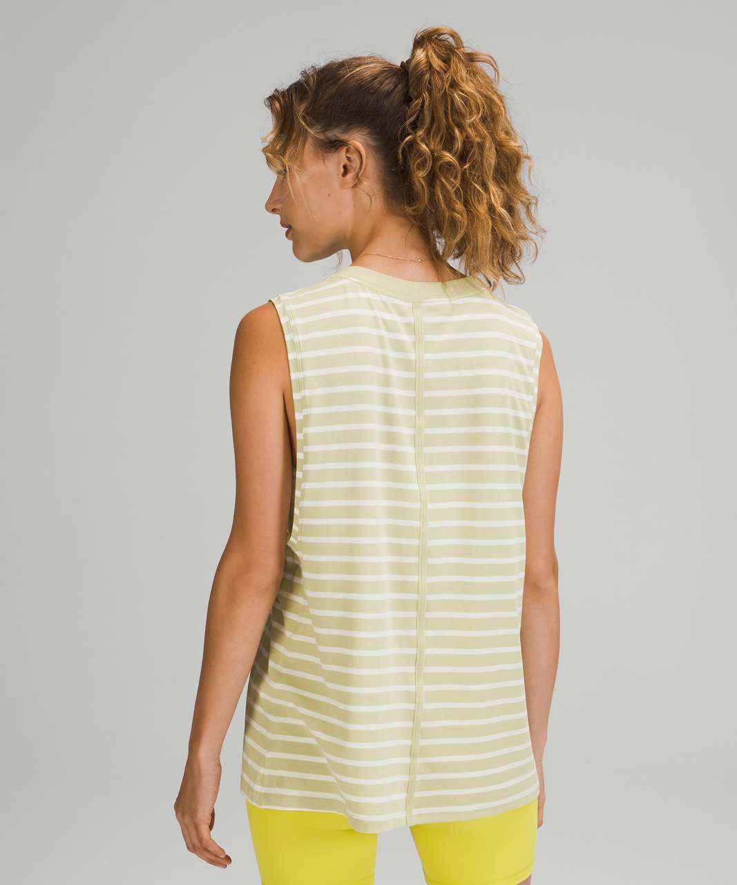 Lululemon All Yours Tank Top - Yachtie Stripe Dew Green White