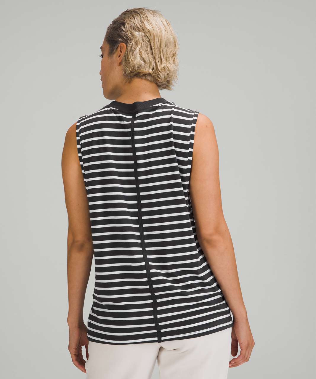 Lululemon All Yours Tank Top - Yachtie Stripe Graphite Grey White