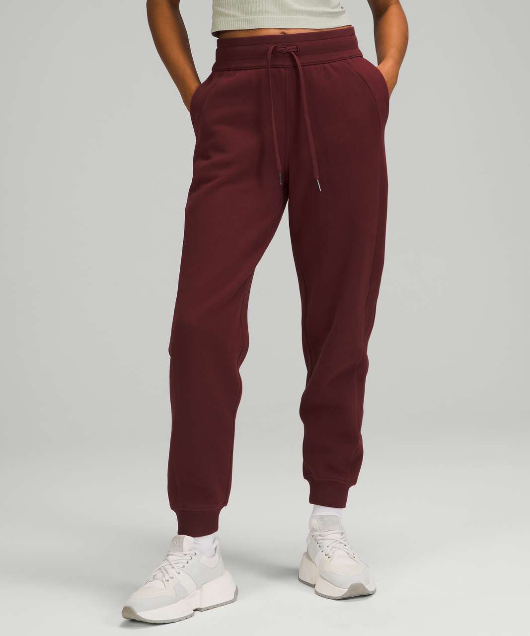 Lululemon Adapted State High-rise Joggers Crop In Red Merlot